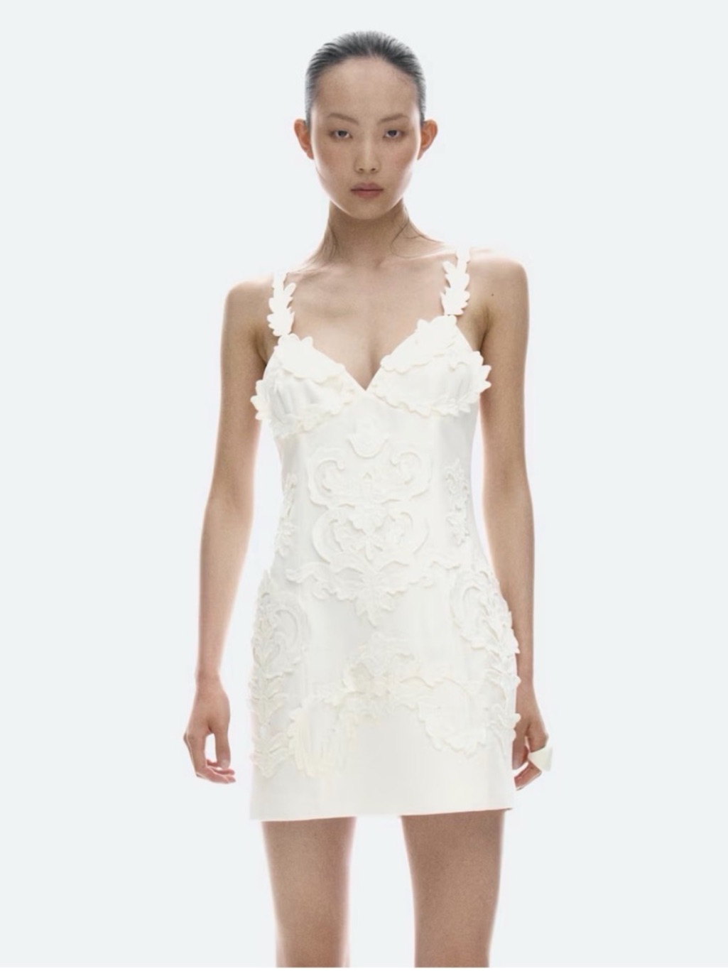 H&M Appliqud Strappy Mini Dress